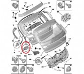 Citroen C4 B7 Bagaj Ayar Takozu Orjinal