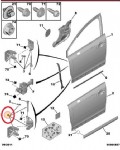 Citroen C4 Ön Kapı Menteşesi Sağ Alt
