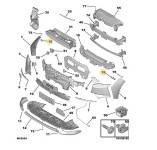 Citroen Ds4 D41 Ön Tampon Bağlantı Braketi Orjinal