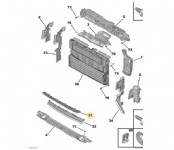 Peugeot 408 Ön Panel Alt Lastık Orjinal