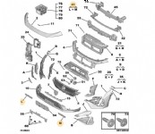 Peugeot 408 Ön Tampon Alt Deflektör Takımı Orjinal