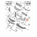 Peugeot 508 R8 Ön Tampon Sol Kenar Makyajlı Orjinal